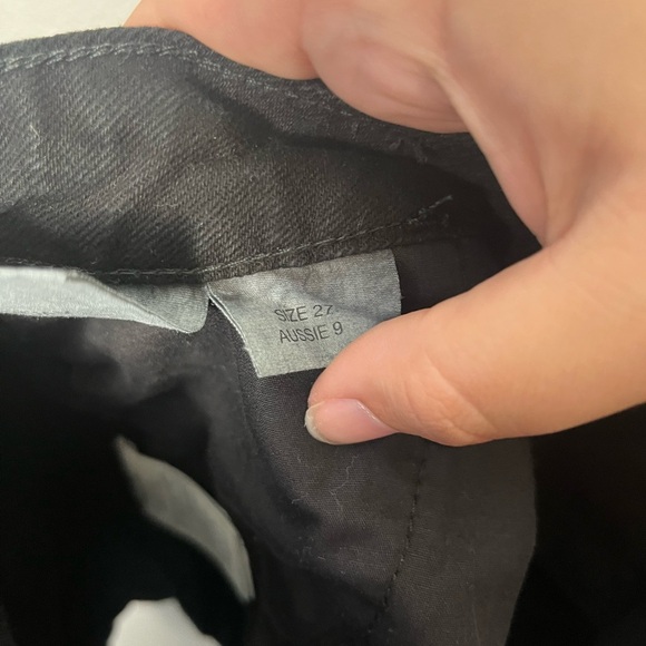 Rolla’s original short high rise cut off distressed black size 27 - Picture 7 of 9